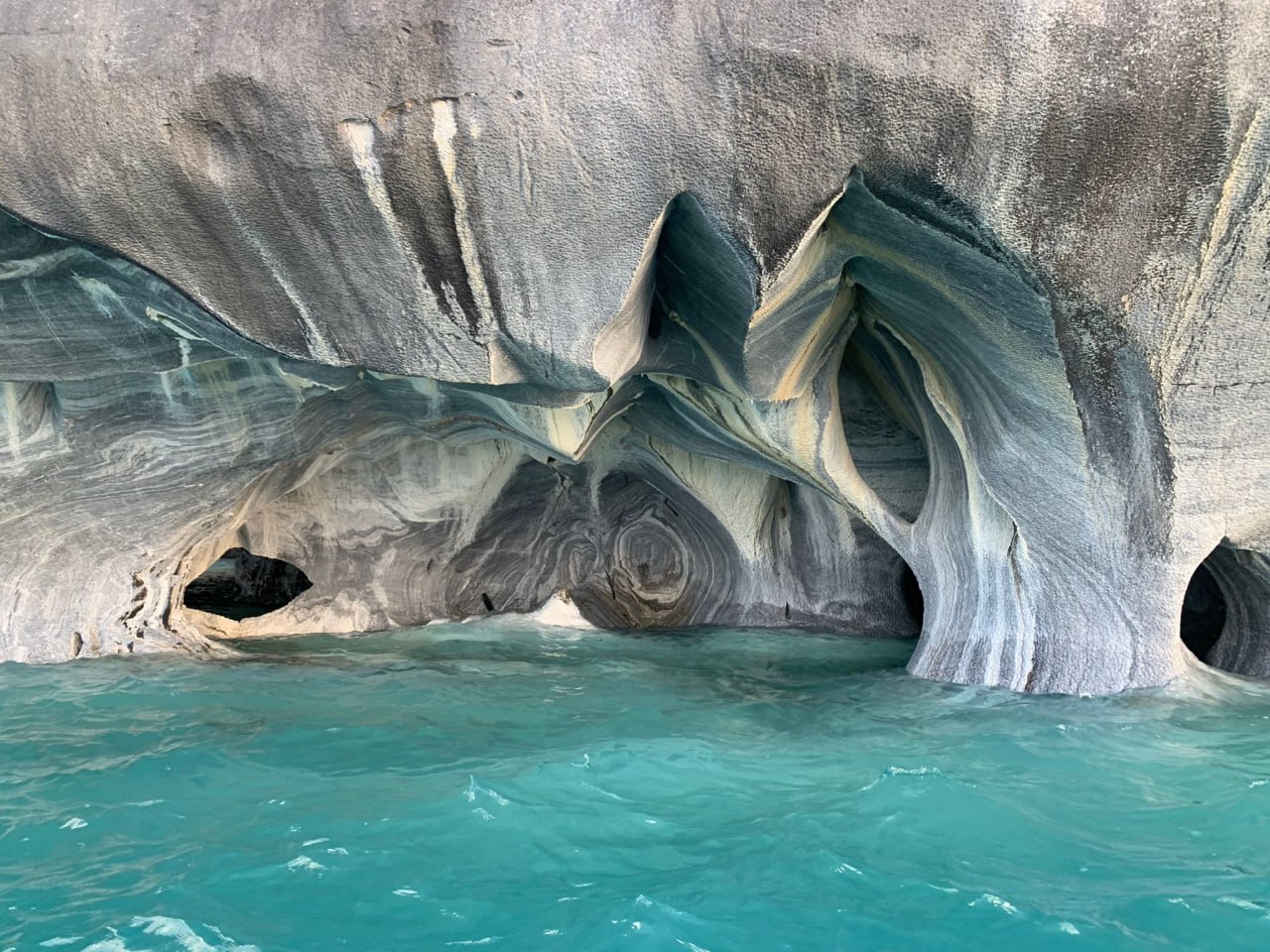 The marble caves of Lago General Carrera in the Aysen Region