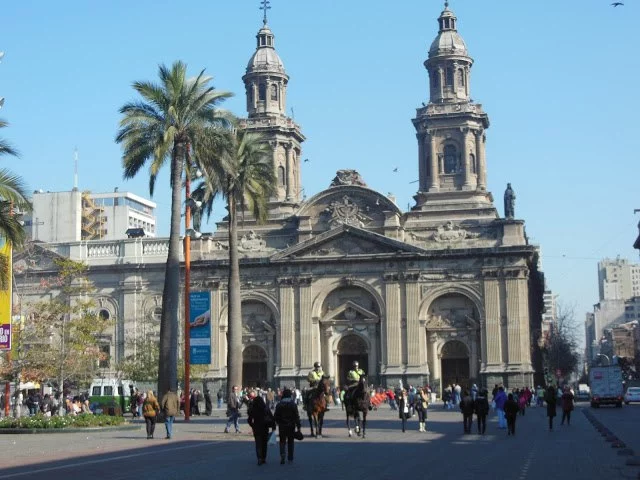 Santiago metropolitan Cathedral Plaza de Armas Santiago metropolitan Cathedral Plaza de Armas