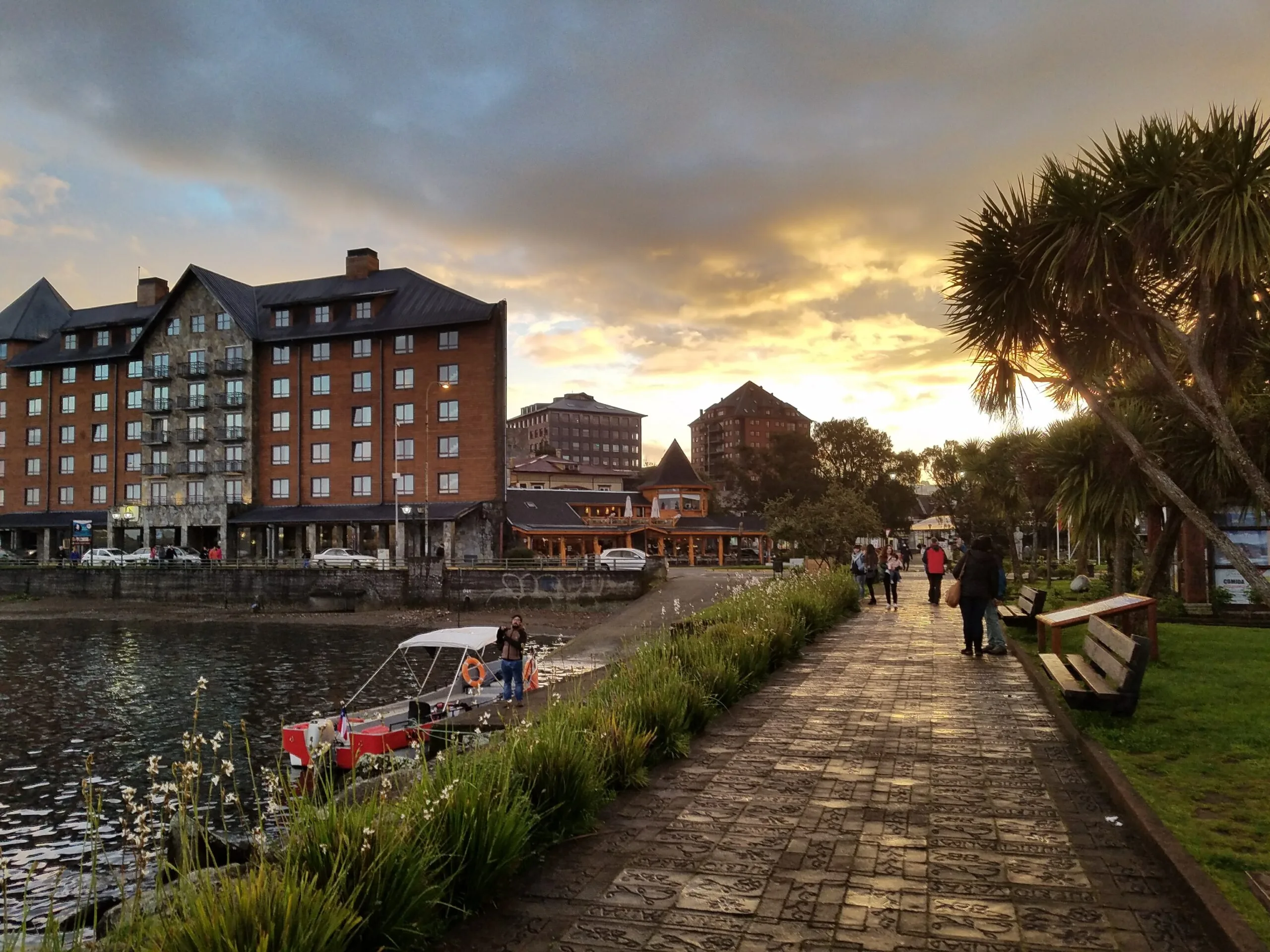 Puero Varas City sunset in Puerto Varas