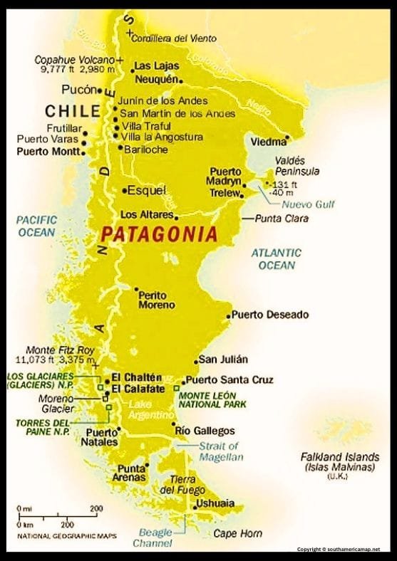 Patagonia-South-America-Map Patagonia-South-America-Map